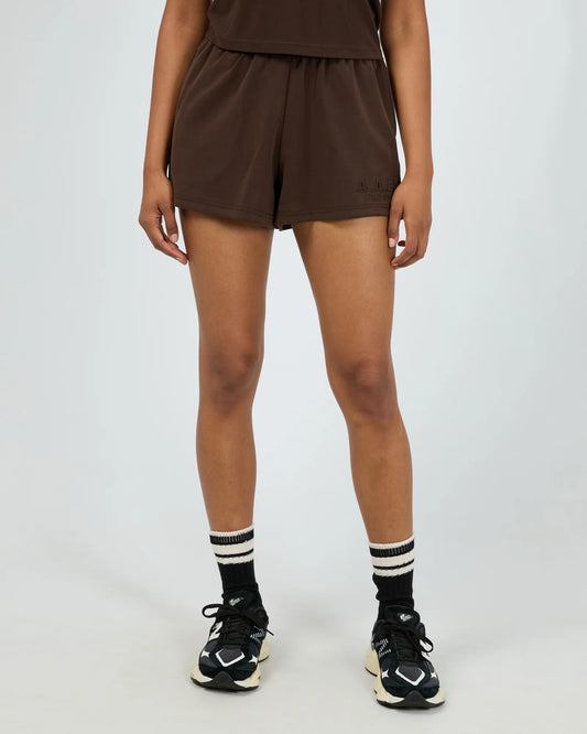 AAE ACTIVE Luxe Active Track Short - Brown