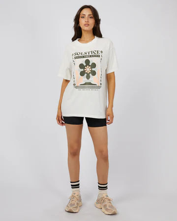 ALL ABOUT EVE Active Solstice Oversized Tee - Vintage White