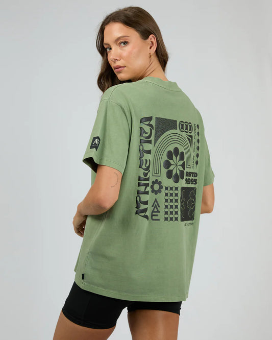 ALL ABOUT EVE ATHLETICA OVERSIZED TEE - Khaki