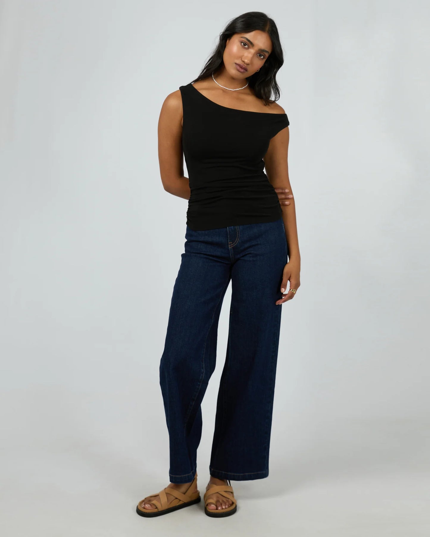 ALL ABOUT EVE Kylie Off Shoulder Top - Black