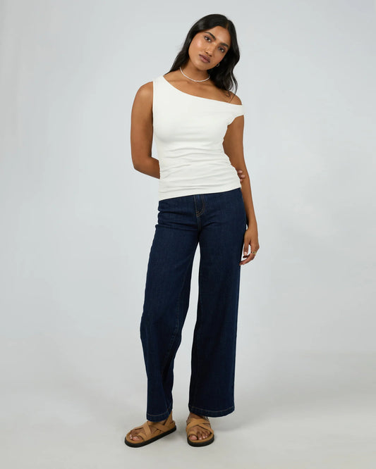 ALL ABOUT EVE Kylie Off Shoulder Top - Vintage White