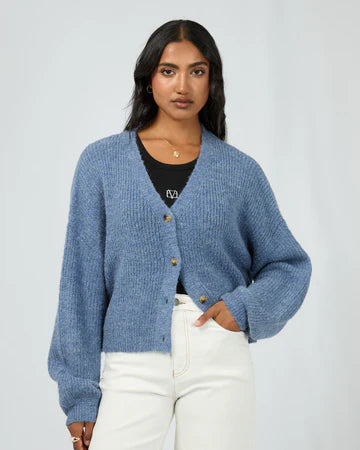 ALL ABOUT EVE Selena Knit Cardi - Blue