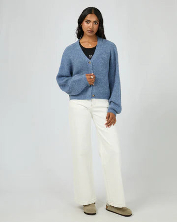 ALL ABOUT EVE Selena Knit Cardi - Blue