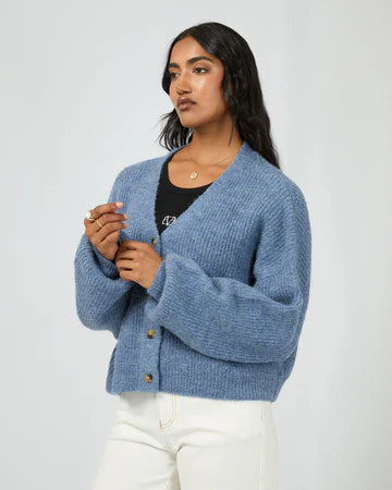 ALL ABOUT EVE Selena Knit Cardi - Blue