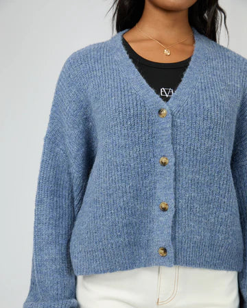 ALL ABOUT EVE Selena Knit Cardi - Blue