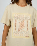 ALL ABOUT EVE Adriatic Box Tee - Natural