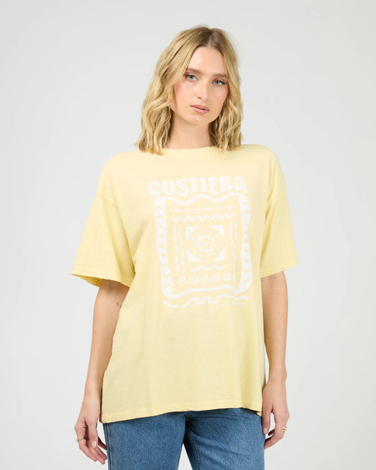 ALL ABOUT EVE Costiera Relaxed Tee - Yellow