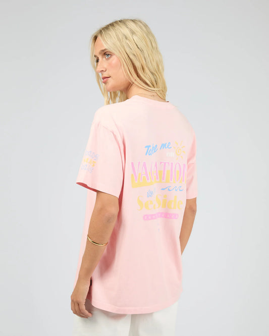 ALL ABOUT EVE Vacation Relaxed Tee - Pink