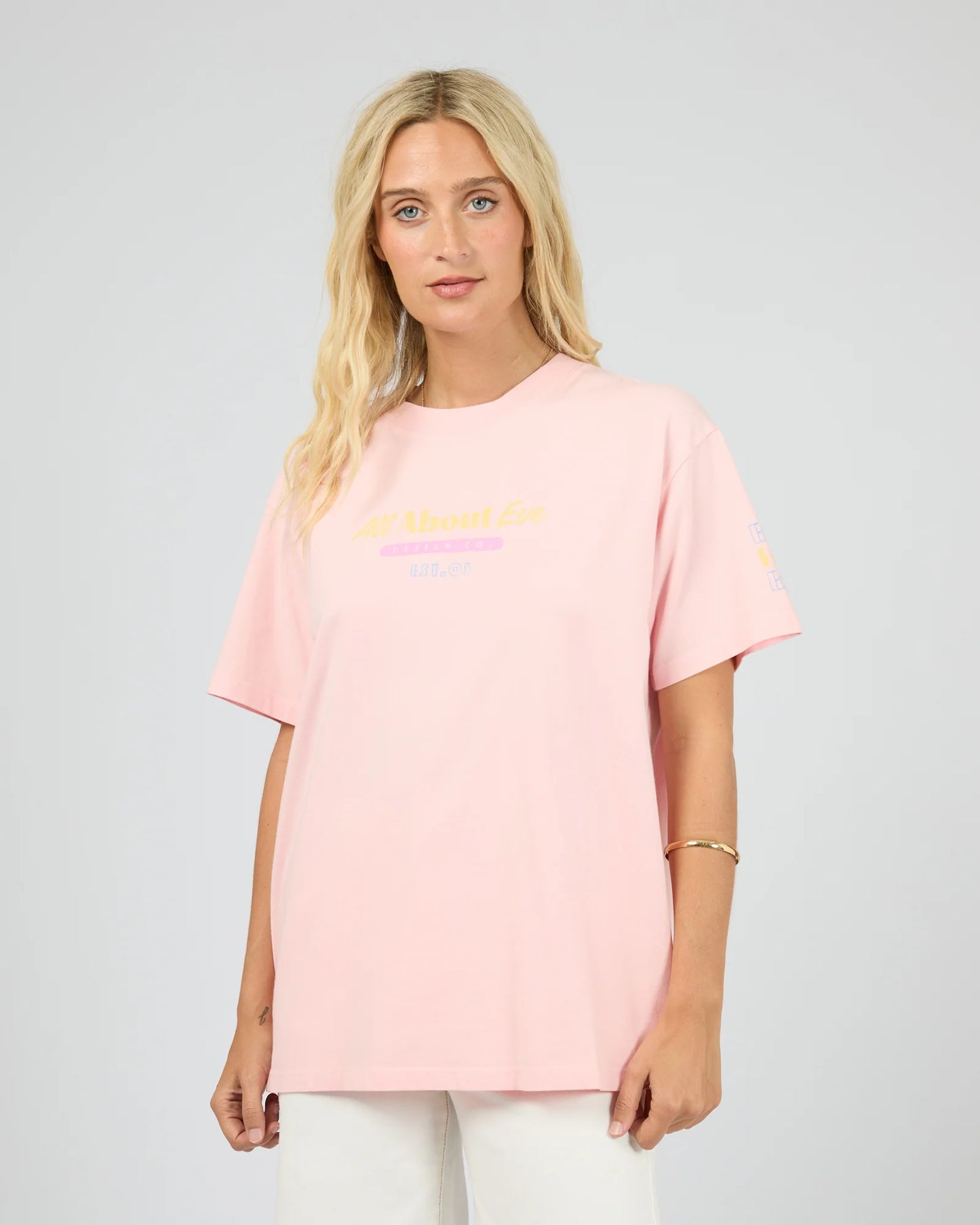 ALL ABOUT EVE Vacation Relaxed Tee - Pink