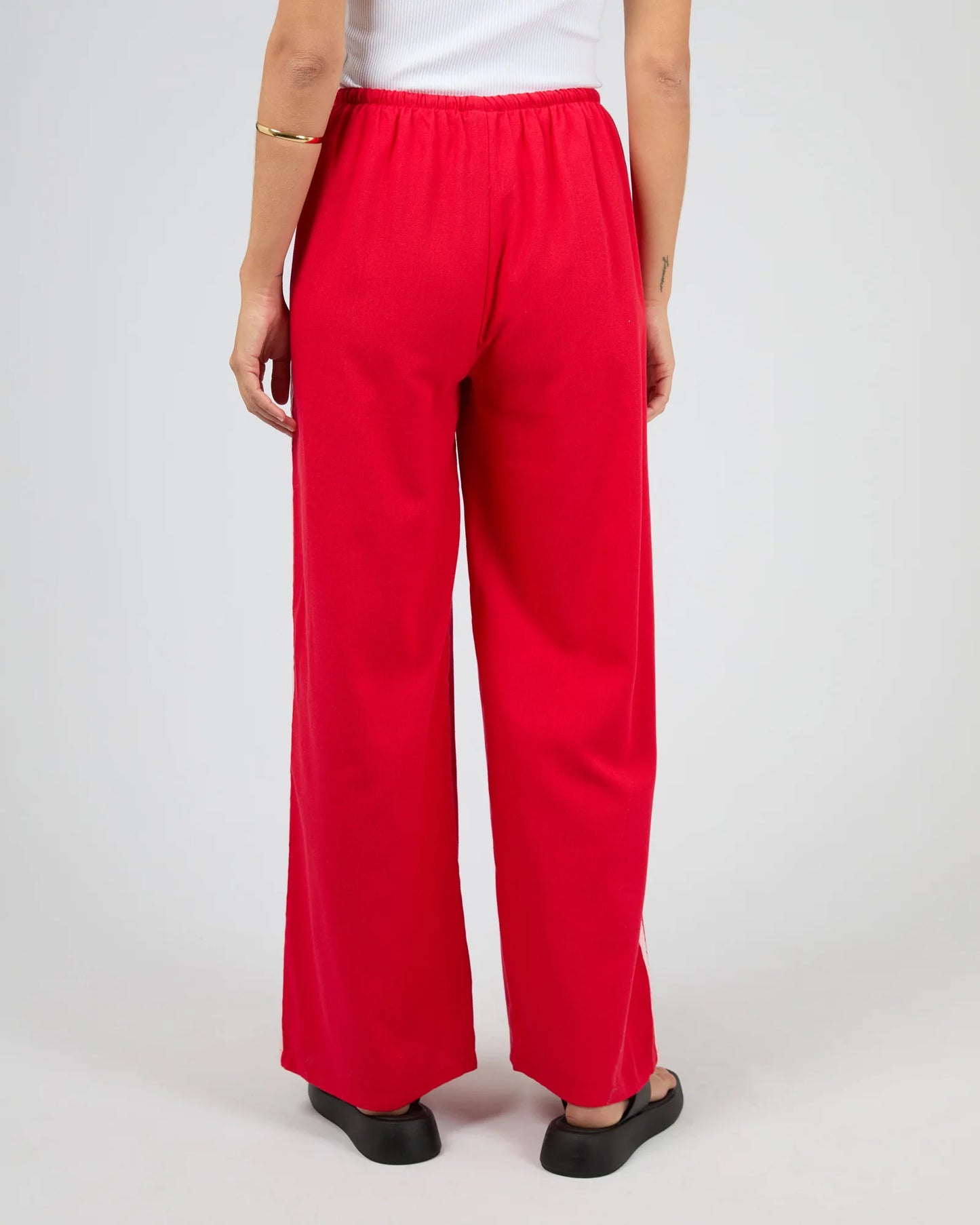 ALL ABOUT EVE Mavis Stripe Drawstring Pant - Red