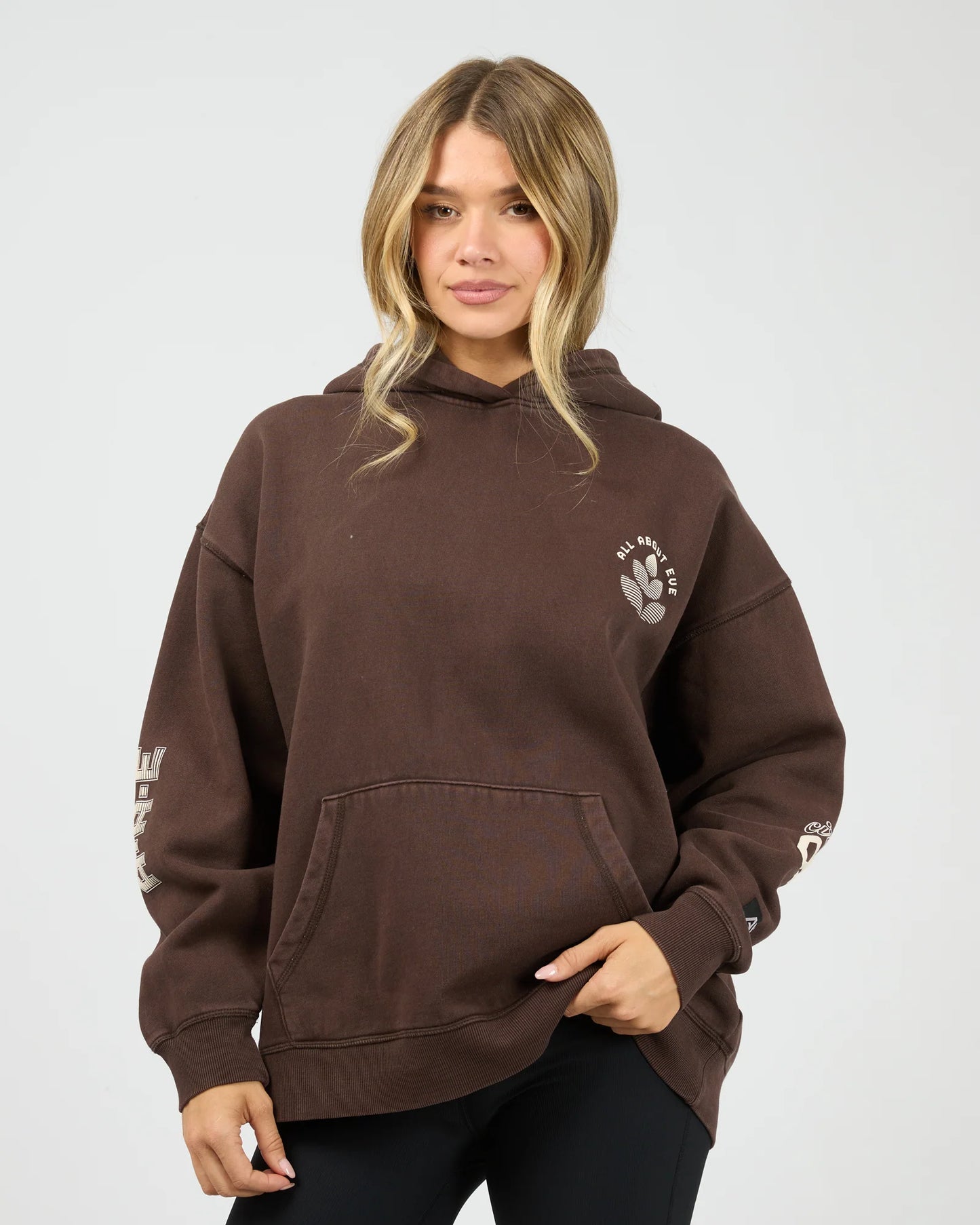 AAE ACTIVE Serene Relaxed Hoodie - Brown