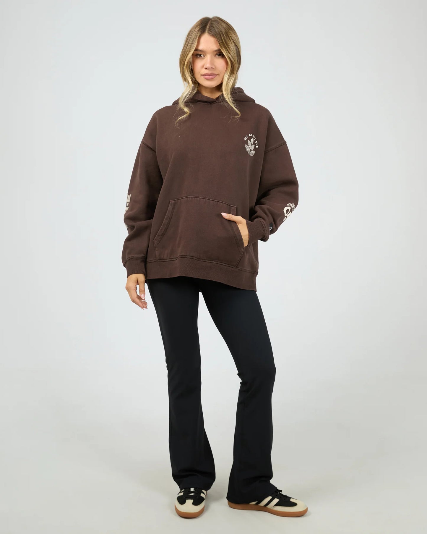 AAE ACTIVE Serene Relaxed Hoodie - Brown