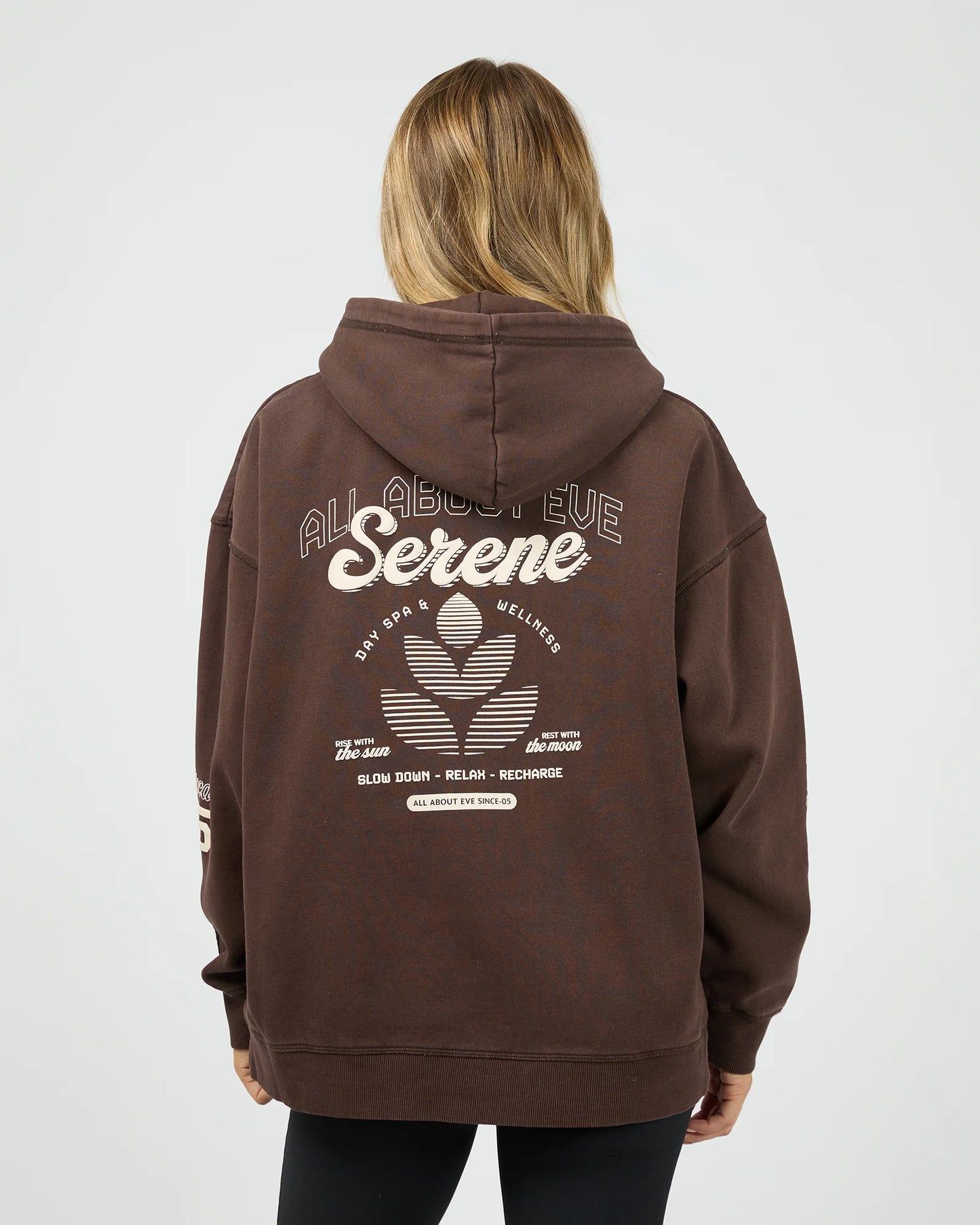 AAE ACTIVE Serene Relaxed Hoodie - Brown
