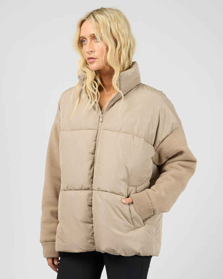 AAE ACTIVE Luxe Knit Puffer - Stone