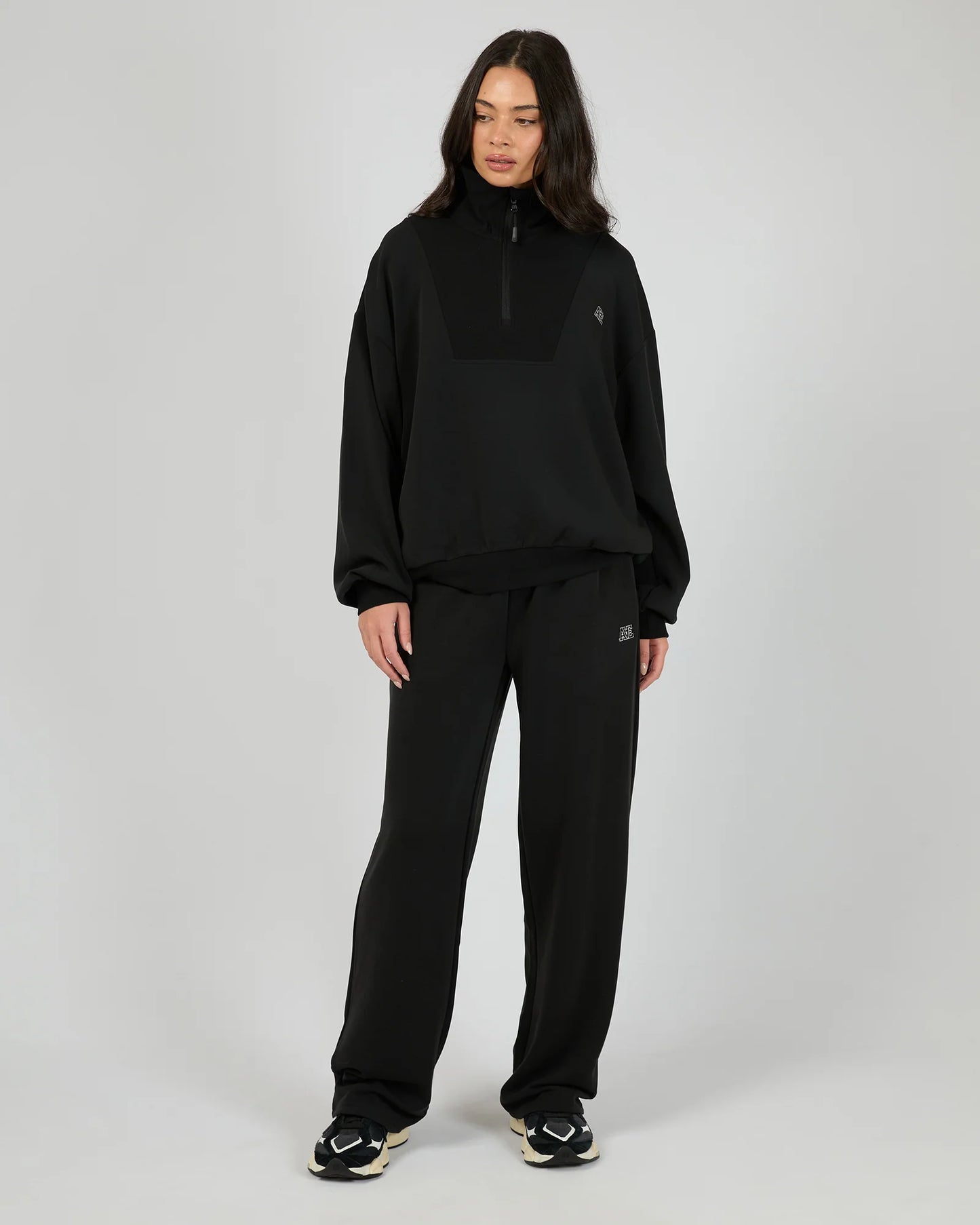 AAE ACTIVE Luxe Active 1/4 Zip - Black