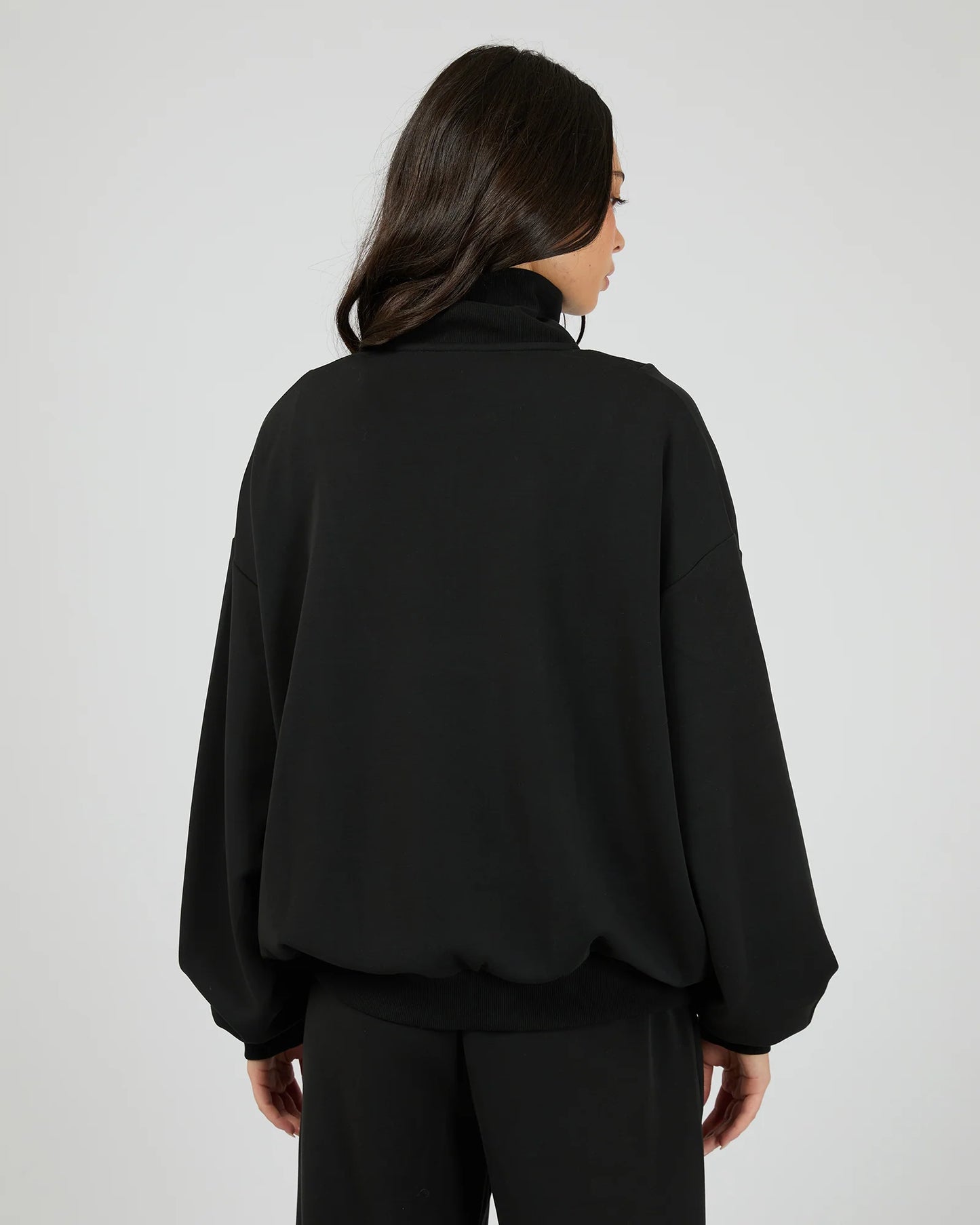 AAE ACTIVE Luxe Active 1/4 Zip - Black