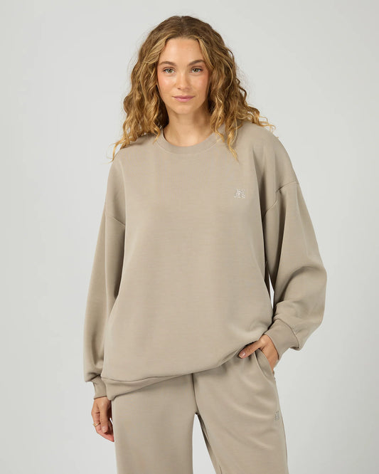 AAE Luxe Active Box Crew - Stone