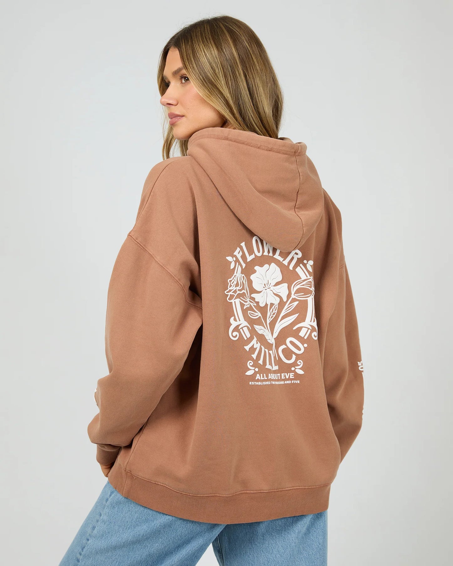 All About Eve Flower Co Relaxed Hoodie - CINNAMON