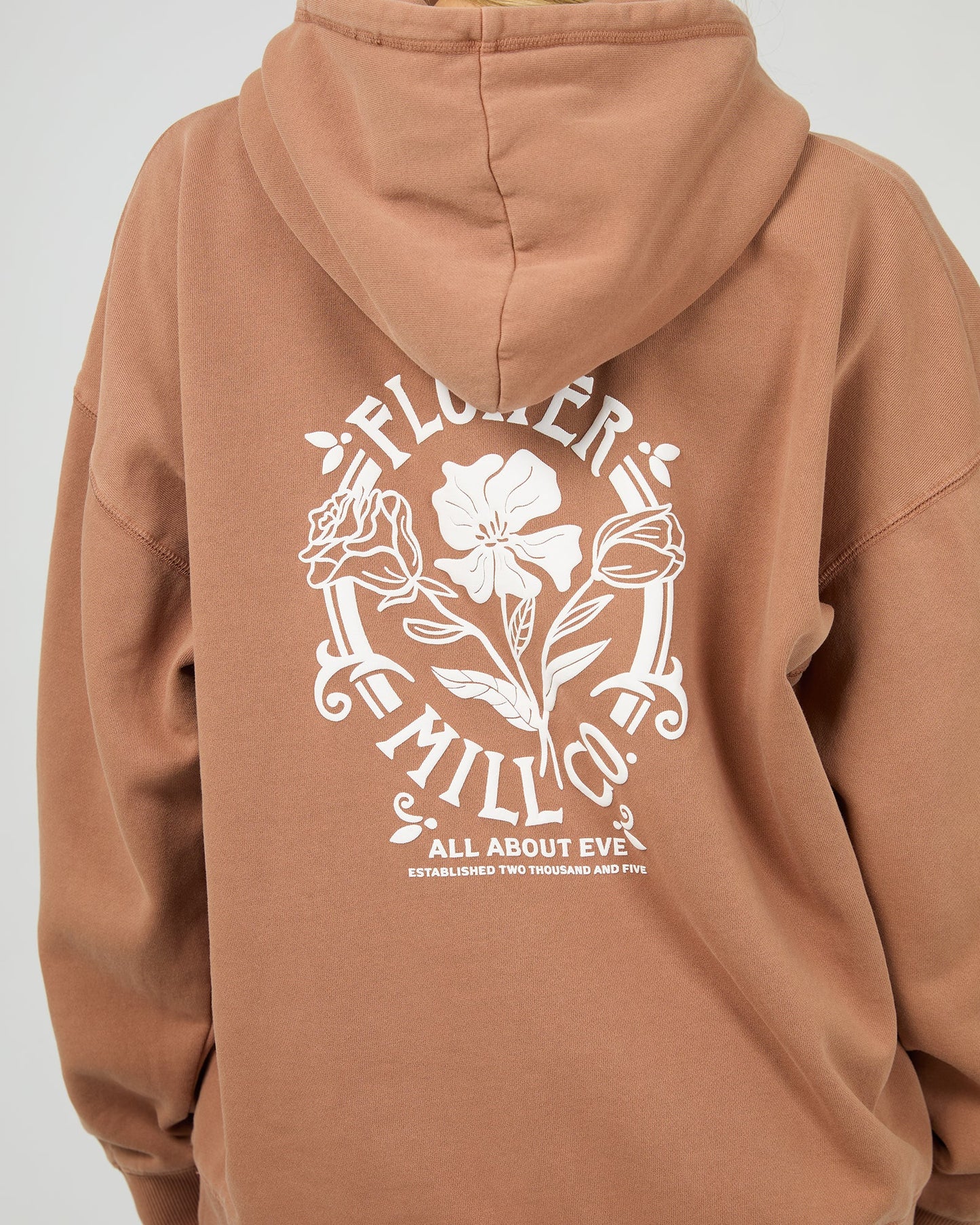 All About Eve Flower Co Relaxed Hoodie - CINNAMON