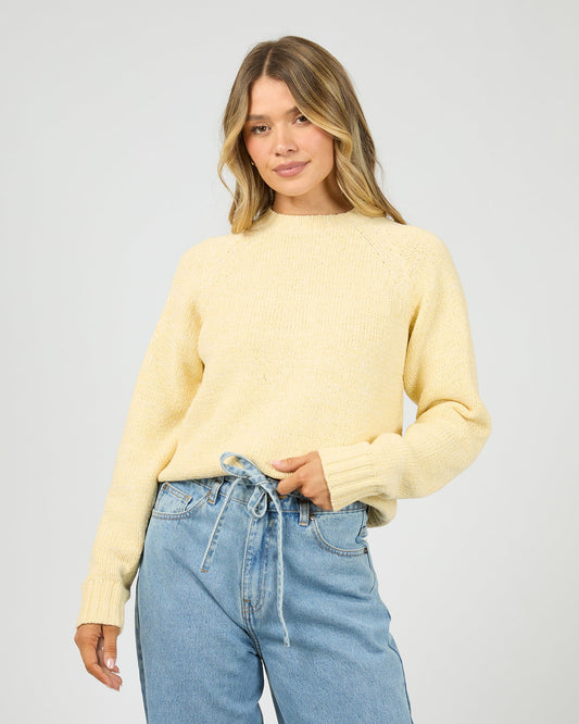 ALL ABOUT EVE Talullah Crew Knit - Yellow