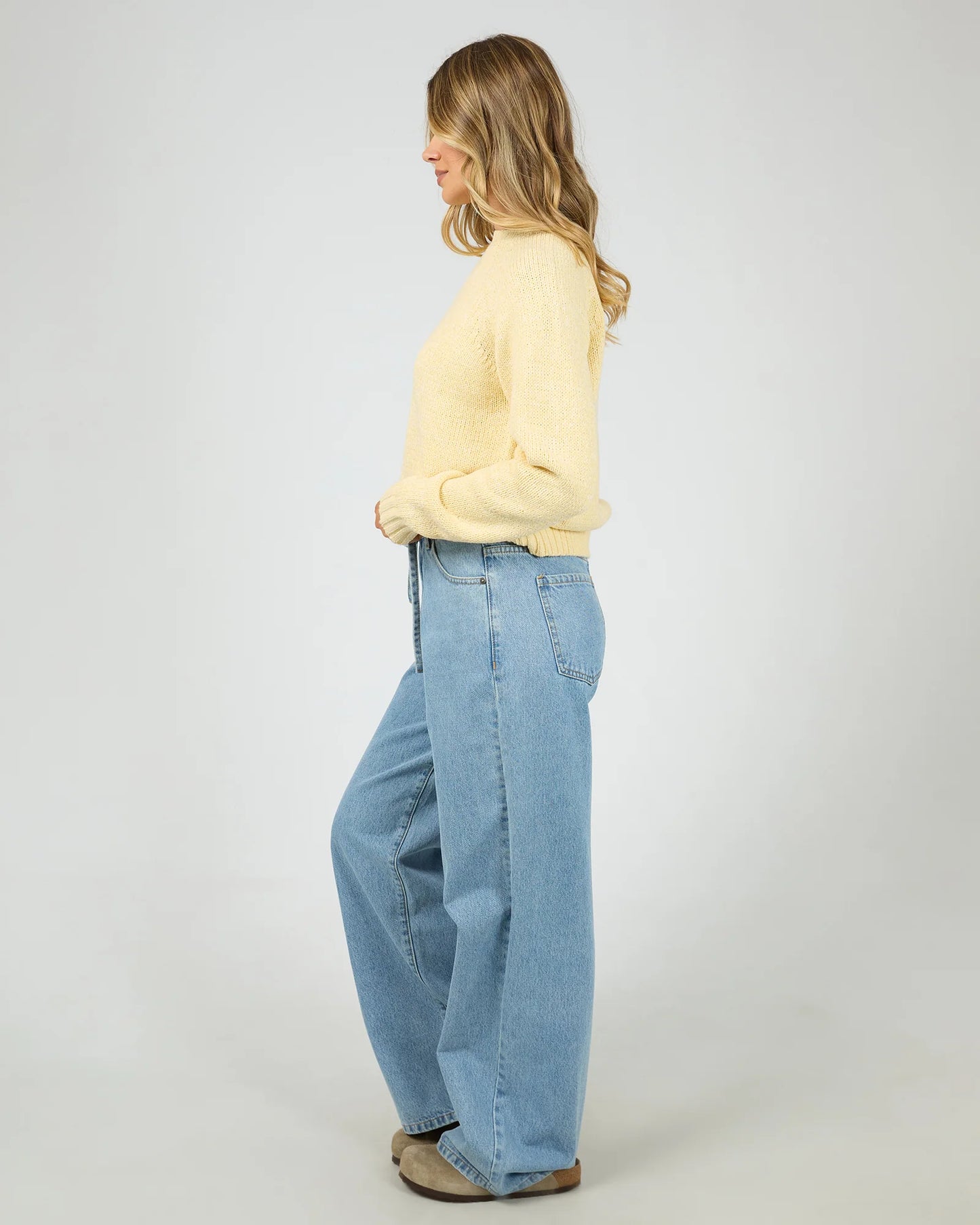 ALL ABOUT EVE Talullah Crew Knit - Yellow