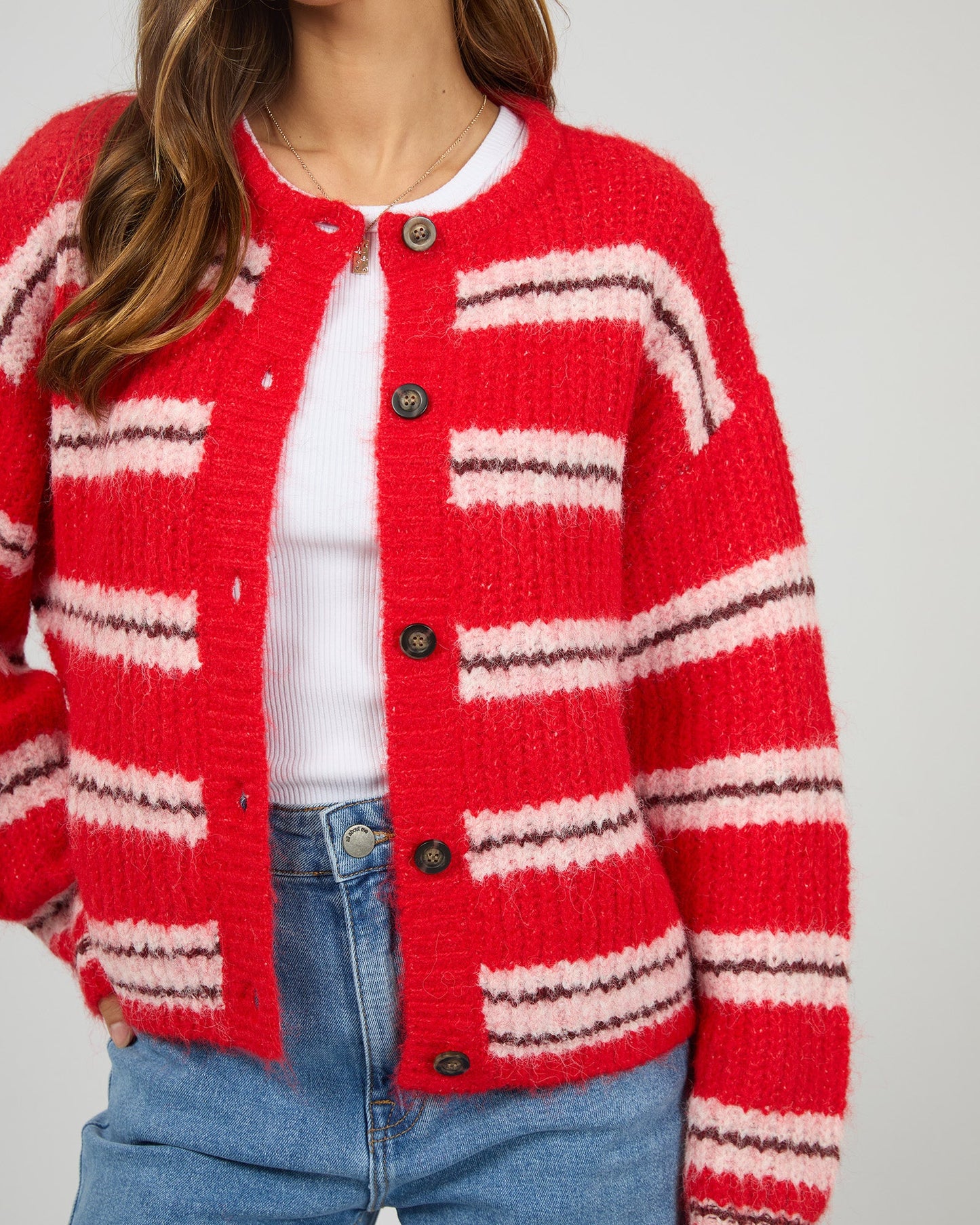 AAE Livia Cardigan Stripe