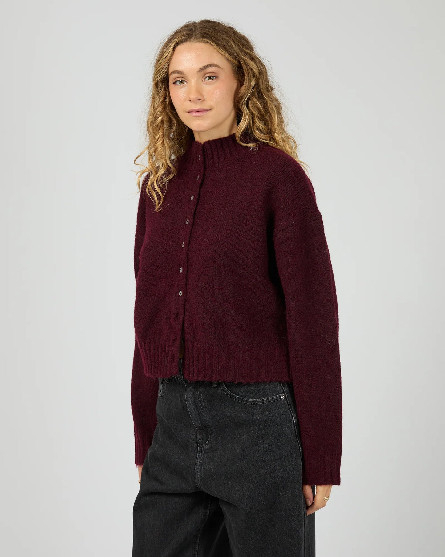 AAE Rosalia Cardigan - Wine