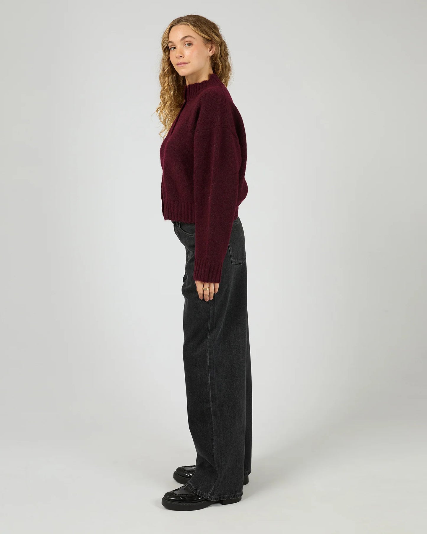 AAE Rosalia Cardigan - Wine