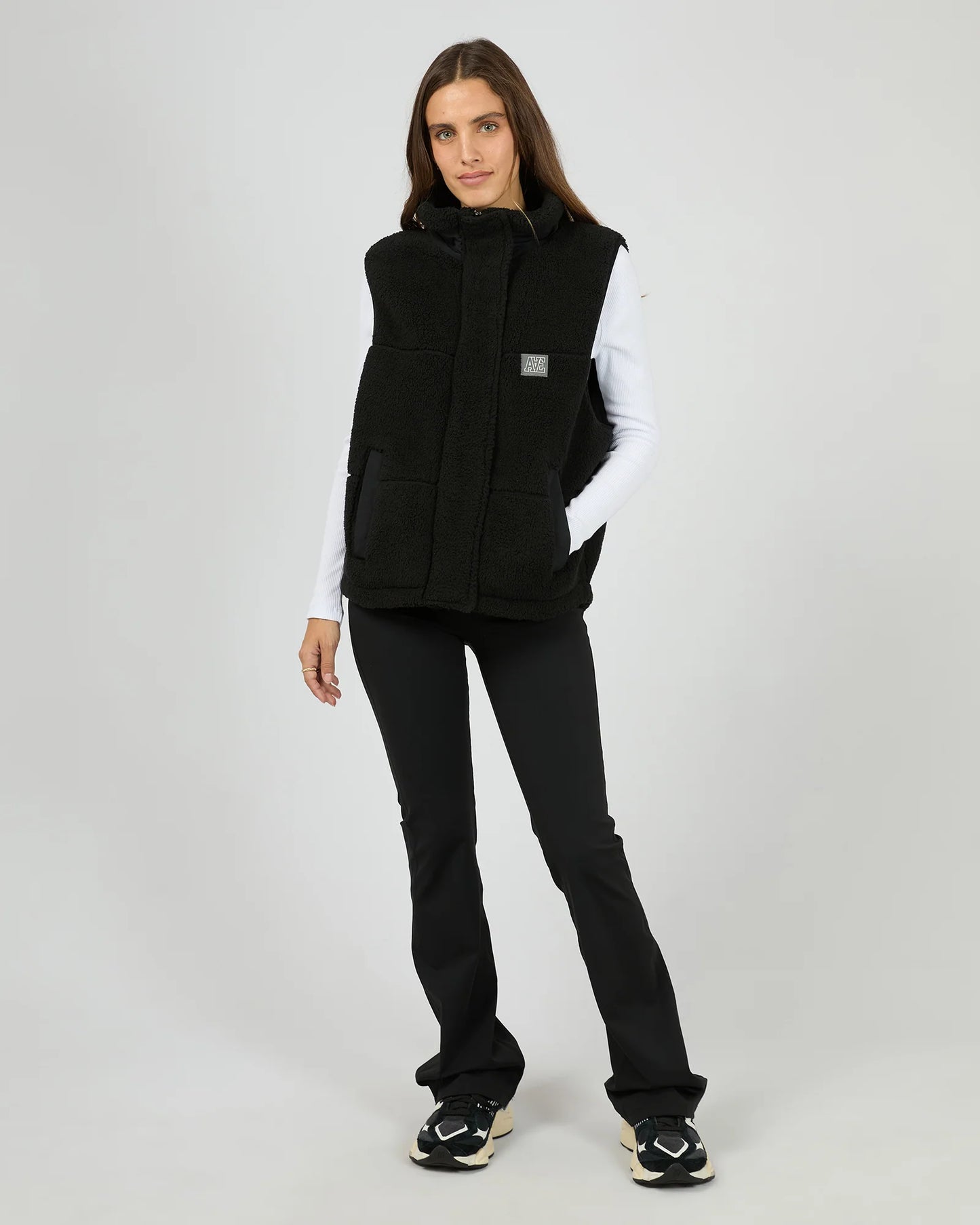 AAE Cosy Club Teddy Vest - Black