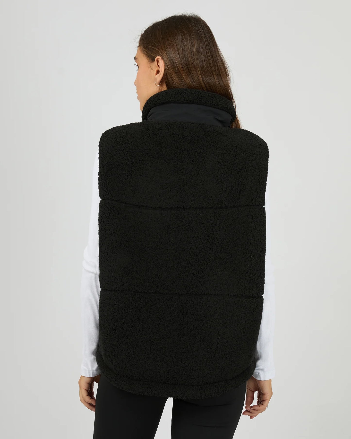 AAE Cosy Club Teddy Vest - Black