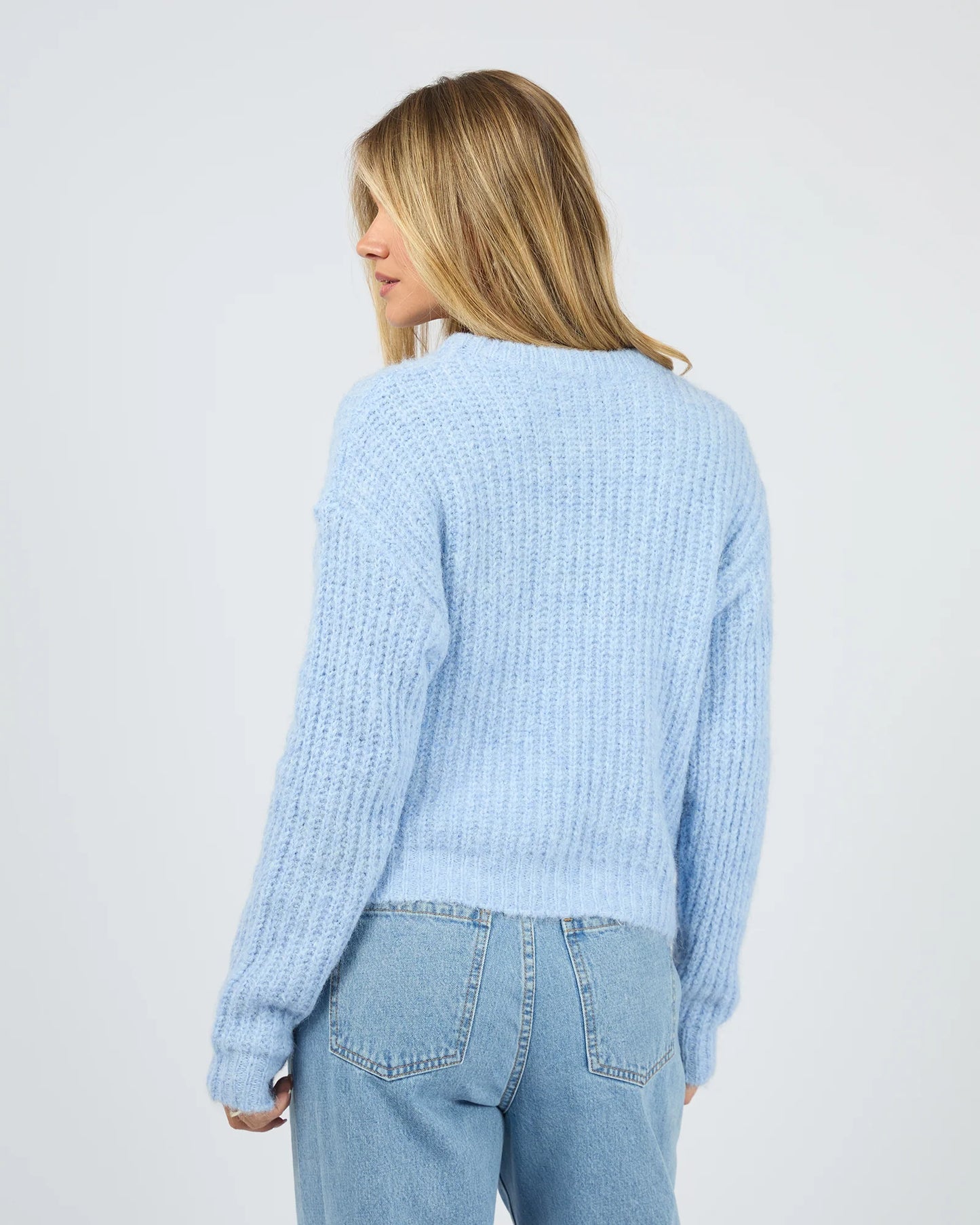 ALL ABOUT EVE Ivy Knit Jumper - Ocean Blue