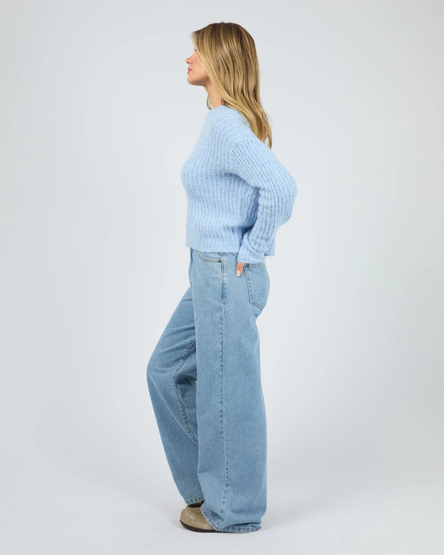 ALL ABOUT EVE Ivy Knit Jumper - Ocean Blue