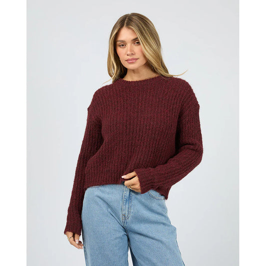 ALL ABOUT EVE Ivy Knit Jumper - Wine