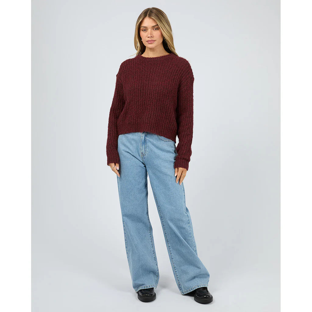 ALL ABOUT EVE Ivy Knit Jumper - Wine