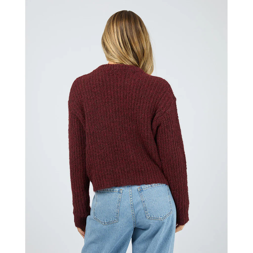 ALL ABOUT EVE Ivy Knit Jumper - Wine