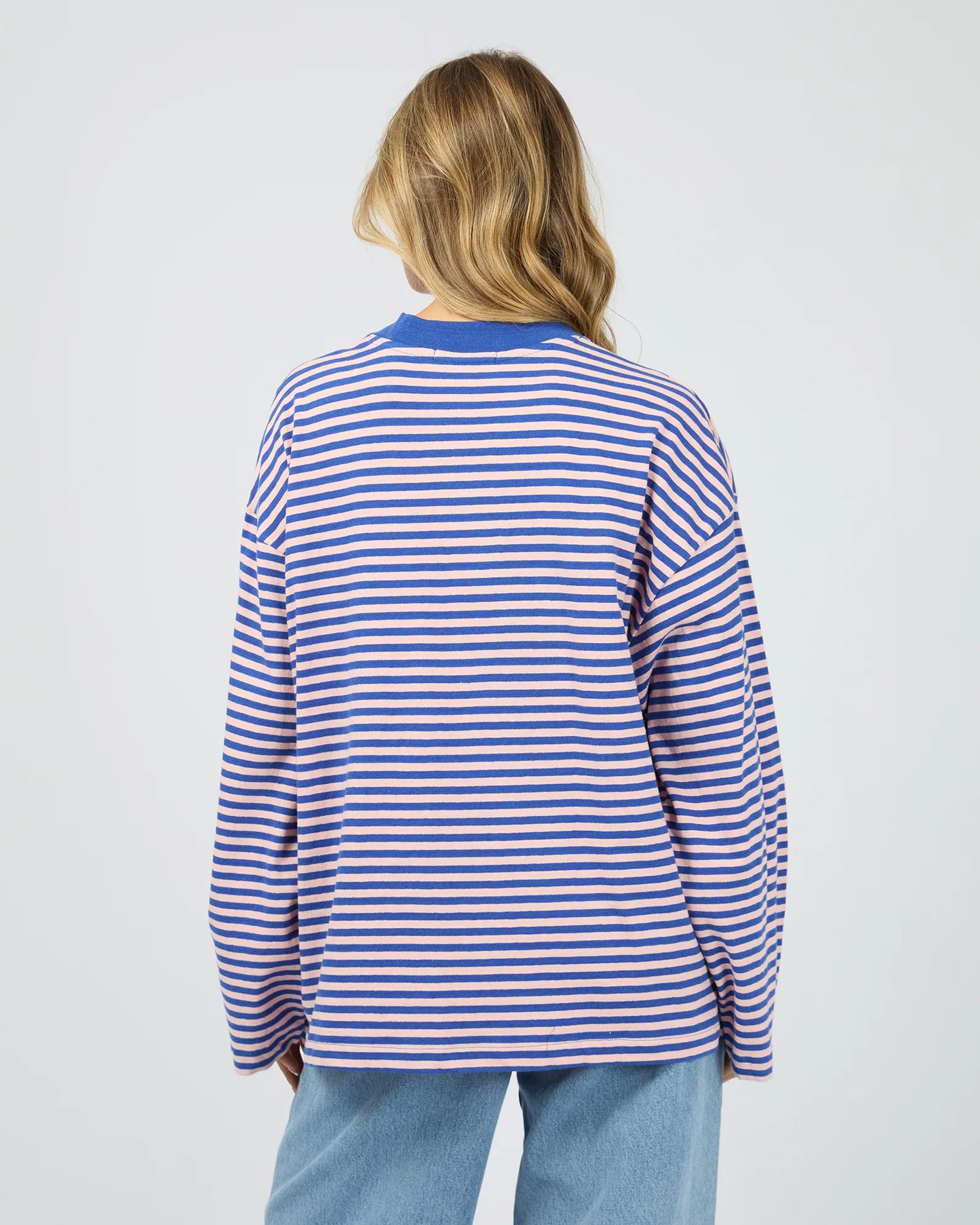 ALL ABOUT EVE Paloma Long Sleeve Stripe Tee - Blue