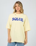ALL ABOUT EVE Soleil Oversized Tee - Yellow