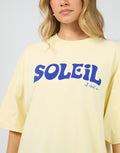 ALL ABOUT EVE Soleil Oversized Tee - Yellow