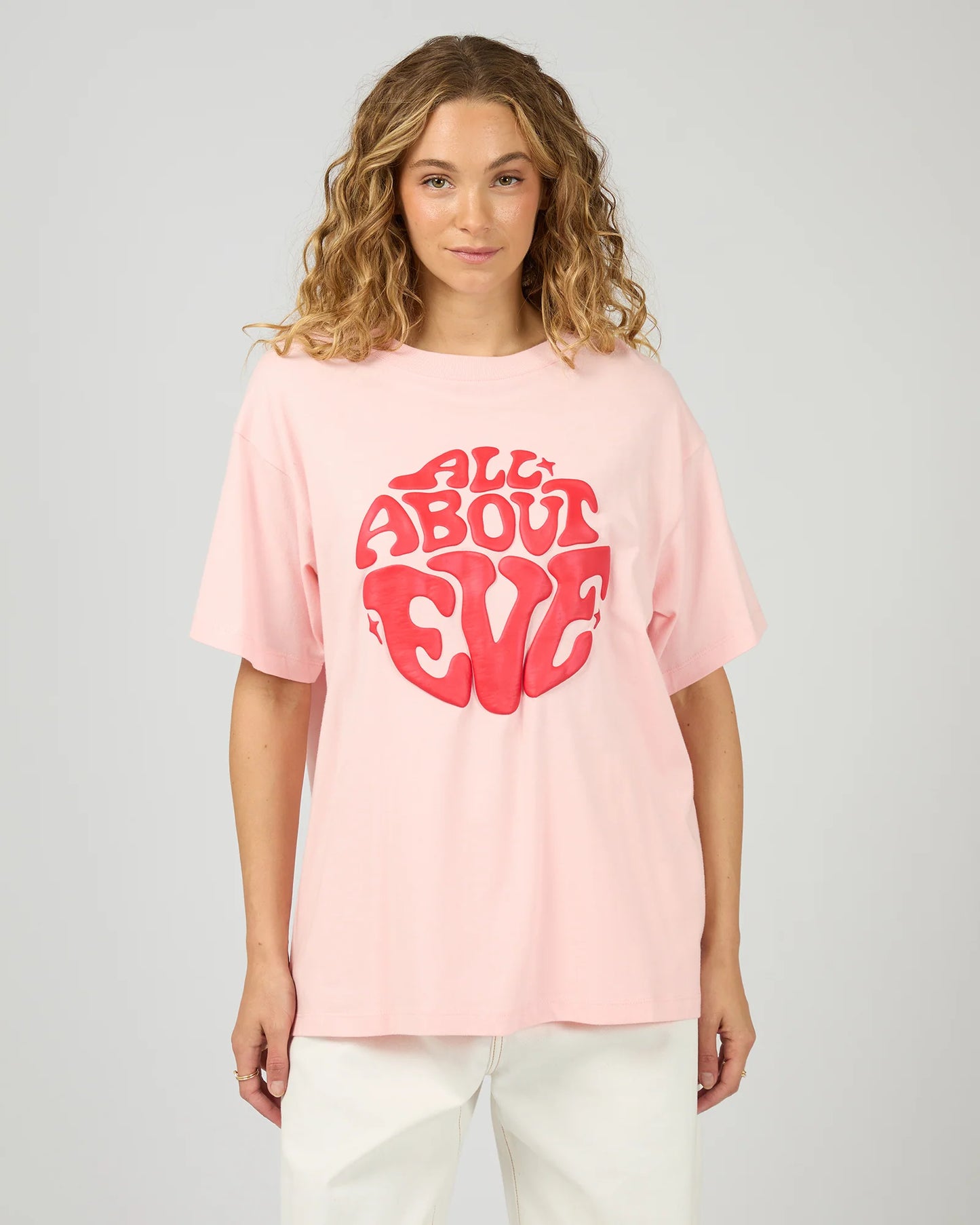 ALL ABOUT EVE Retro Relaxed Tee - Pink