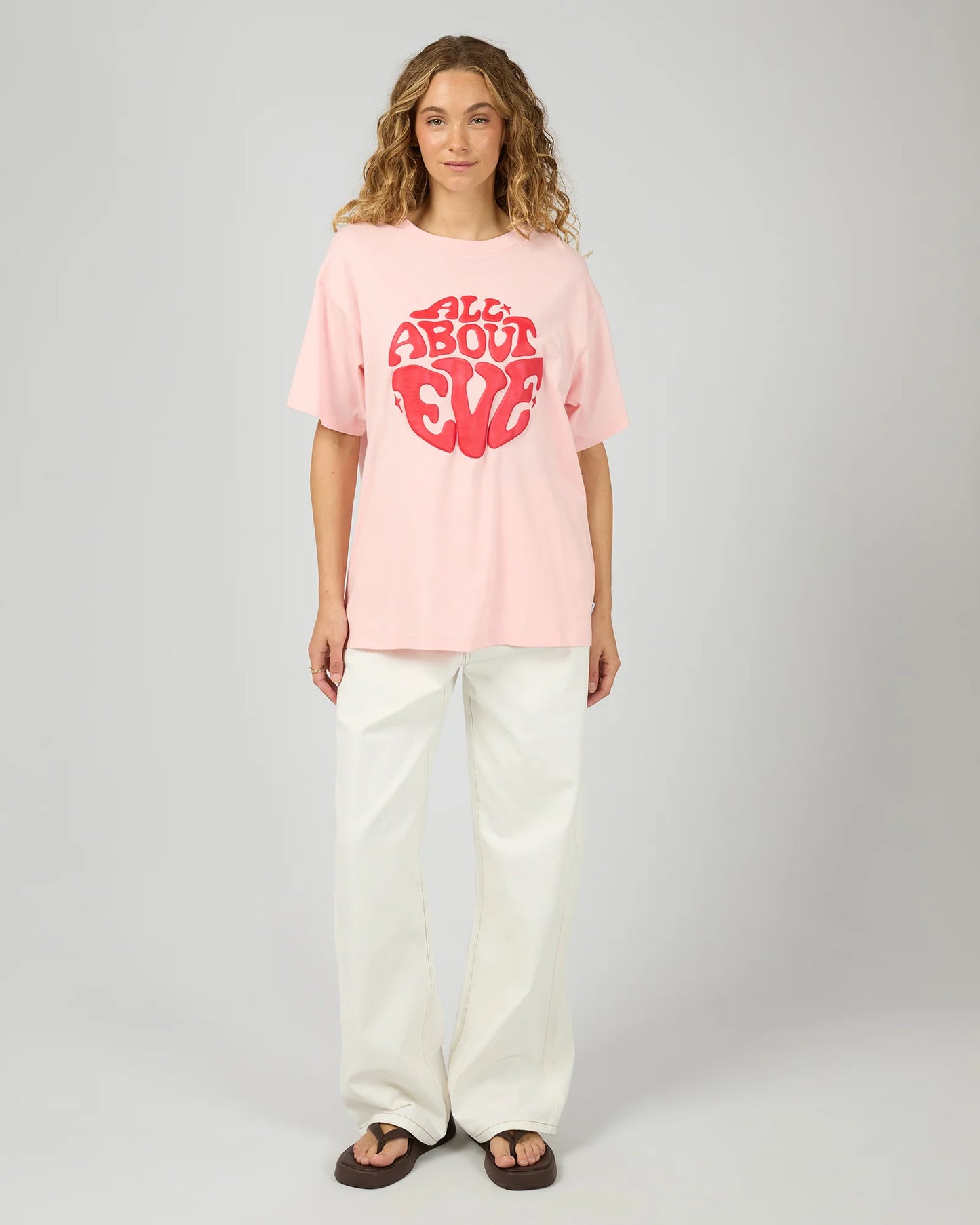 ALL ABOUT EVE Retro Relaxed Tee - Pink