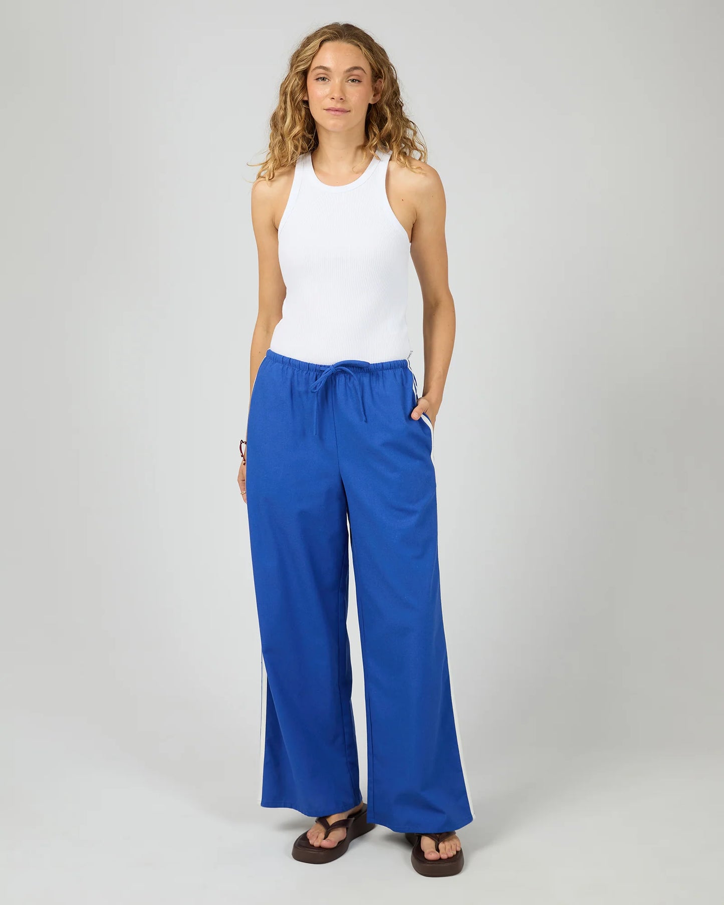 AAE West Coast Stripe Pant - Blue