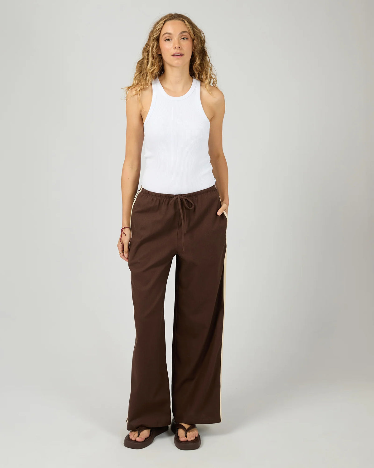 AAE West Coast Stripe Pant - Brown