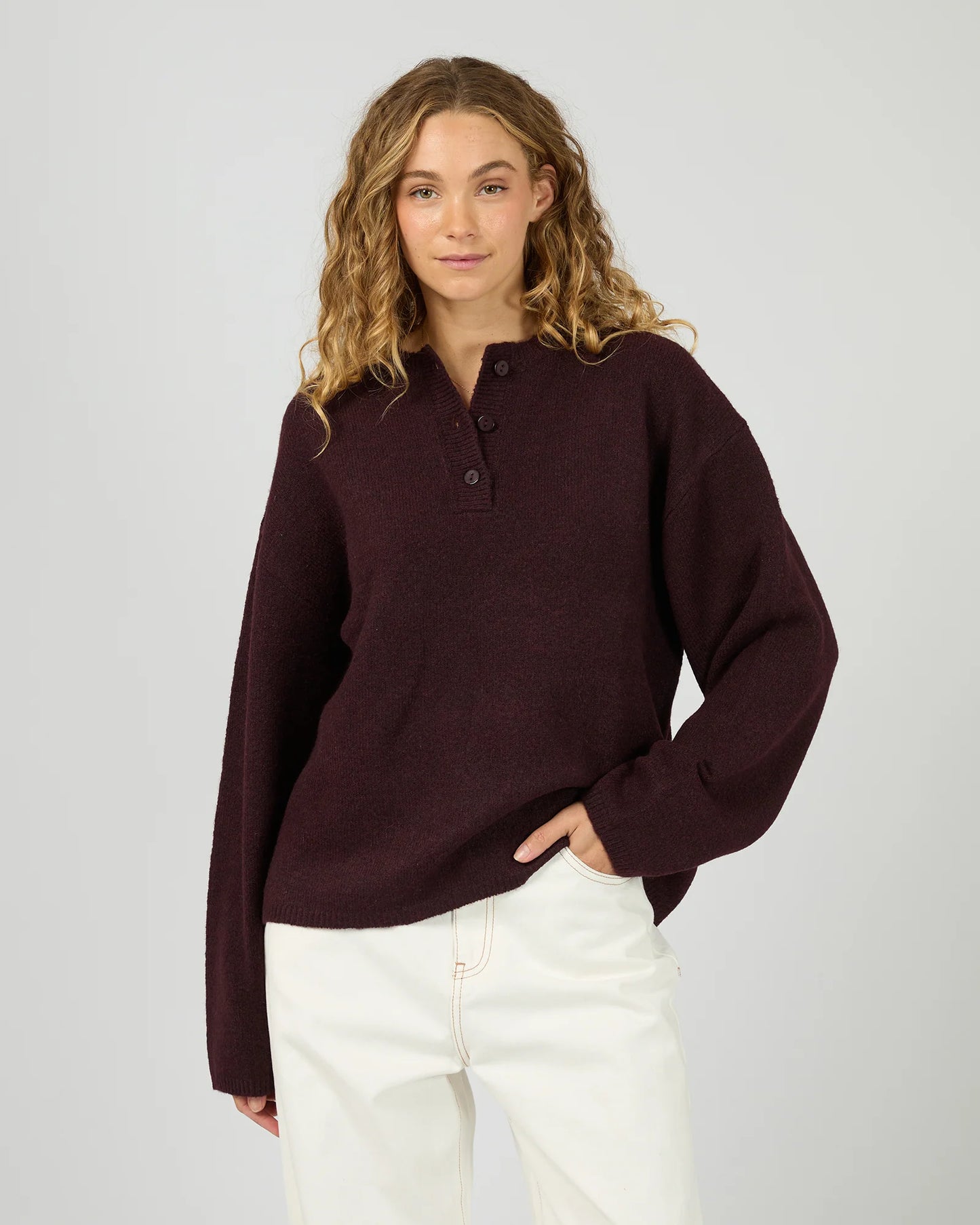ALL ABOUT EVE Fillipa Knit - Wine