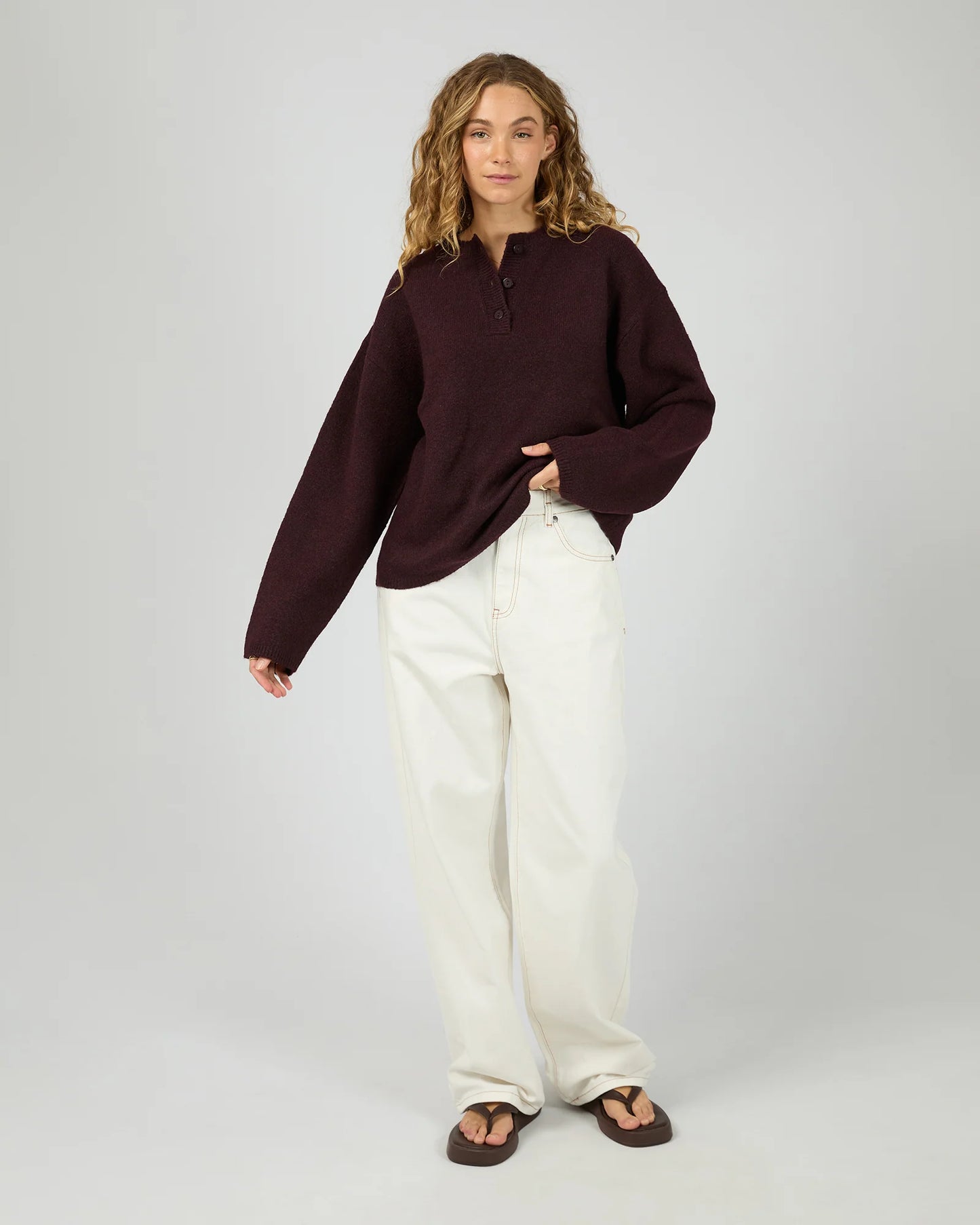 ALL ABOUT EVE Fillipa Knit - Wine