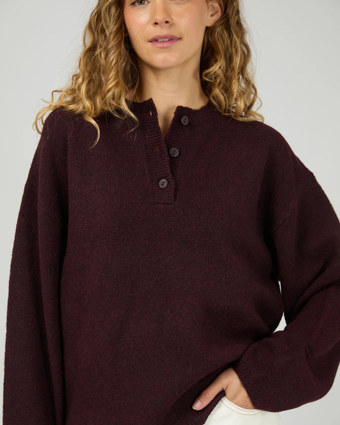 ALL ABOUT EVE Fillipa Knit - Wine