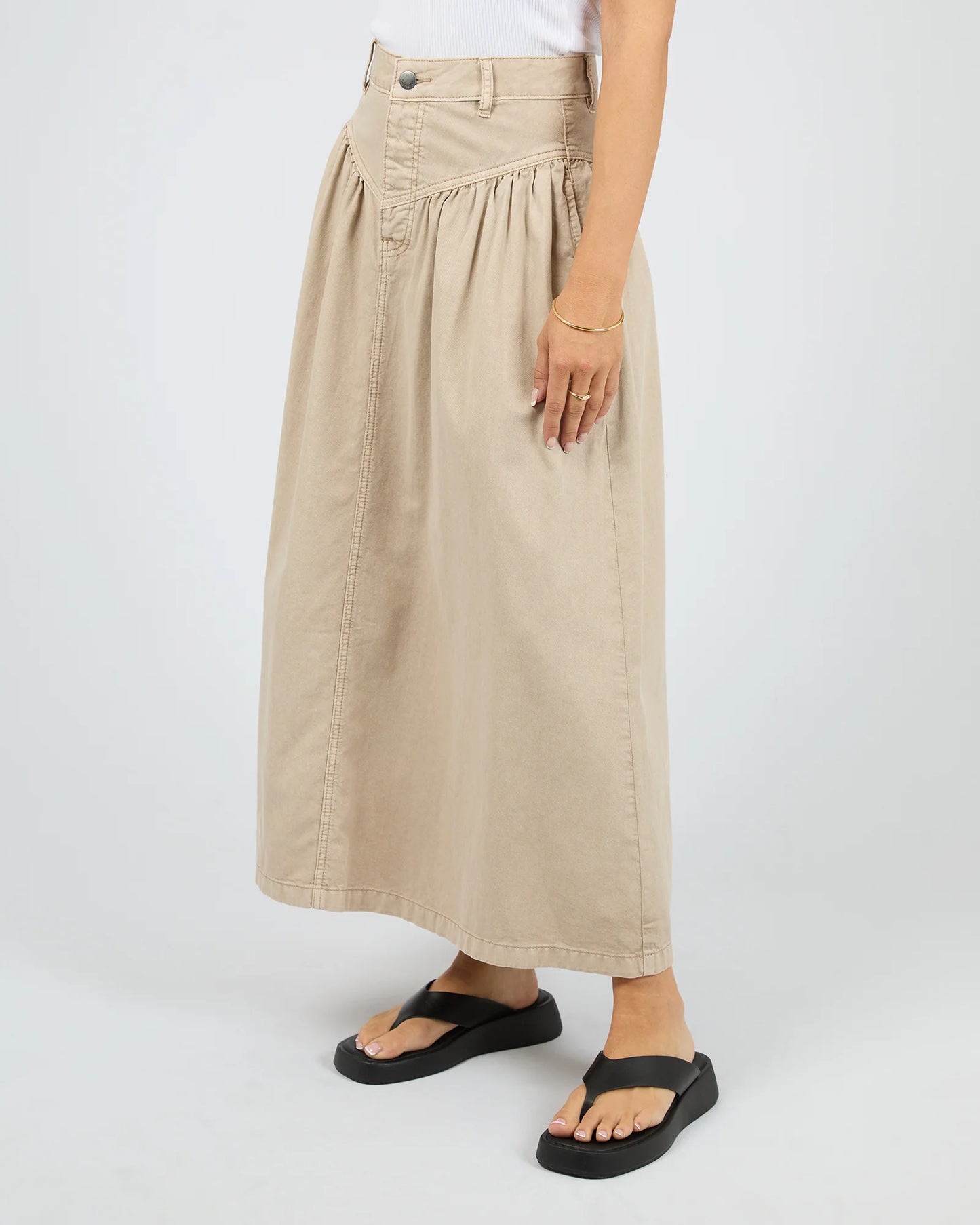 AAE Arlo Maxi Skirt - Beige