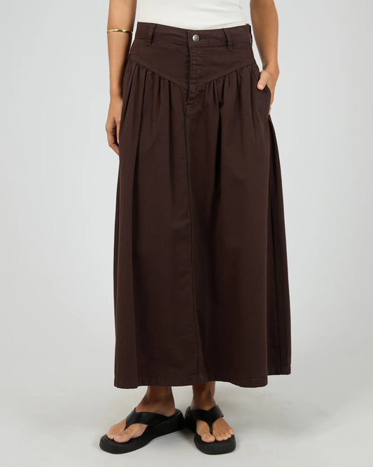 AAE Arlo Maxi Skirt - Brown