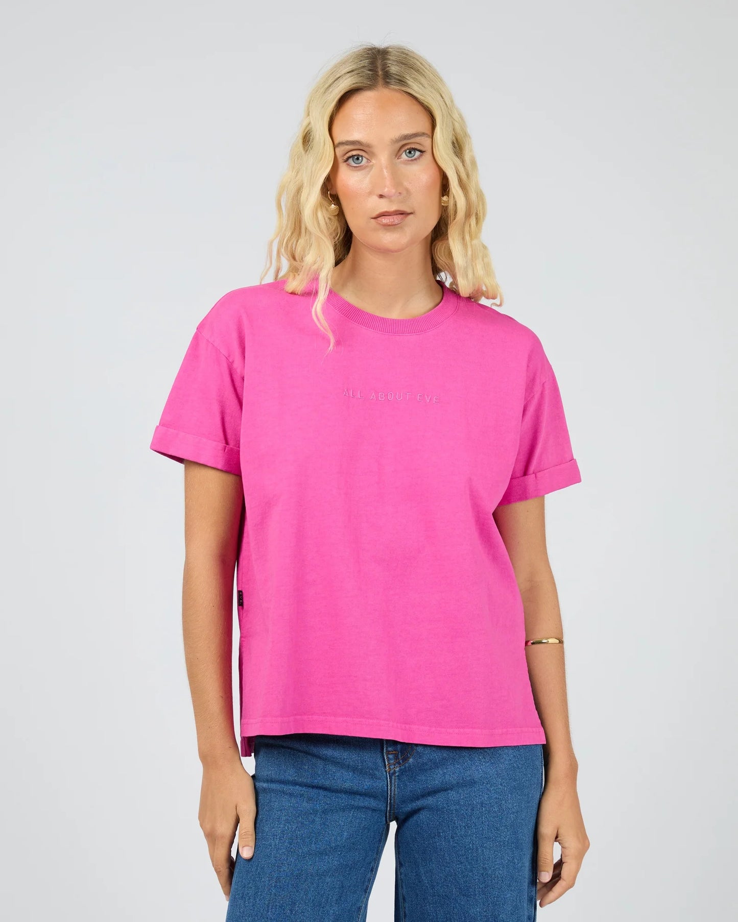ALL ABOUT EVE Washed Tee - Fuschia