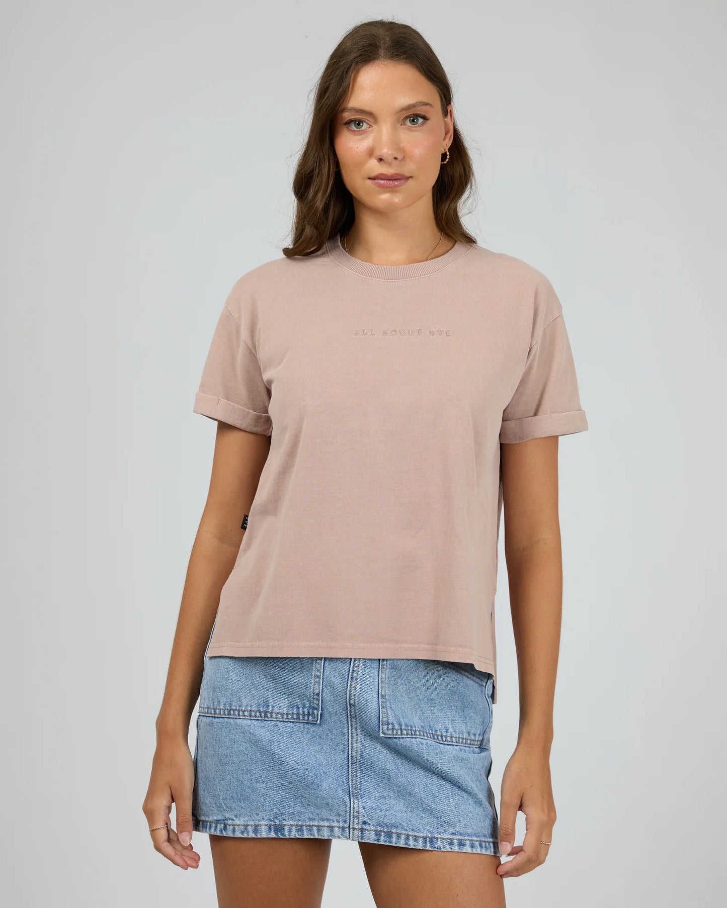ALL ABOUT EVE Washed Tee - Fawn