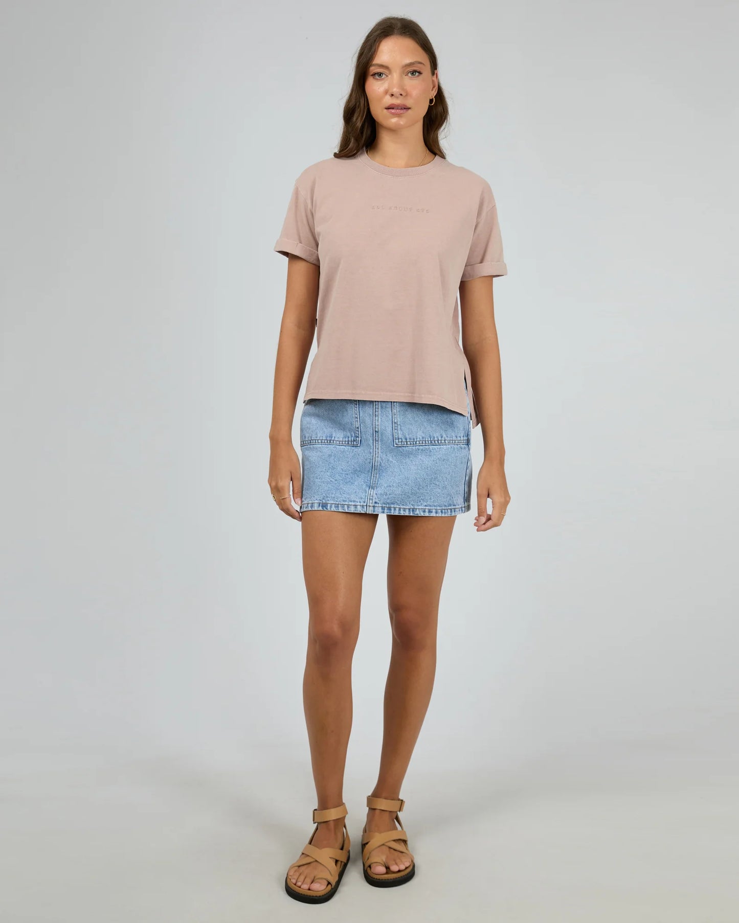 ALL ABOUT EVE Washed Tee - Fawn